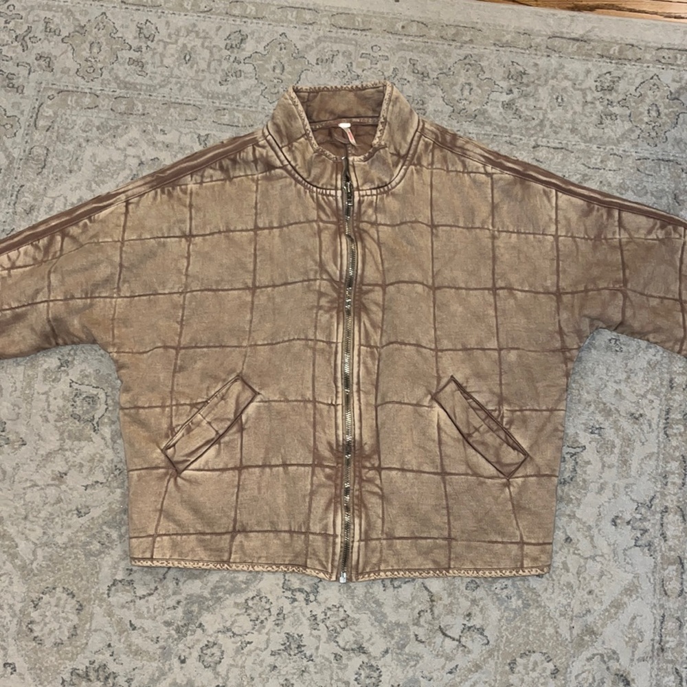 Free People Dolman Quilted Knit Jacket